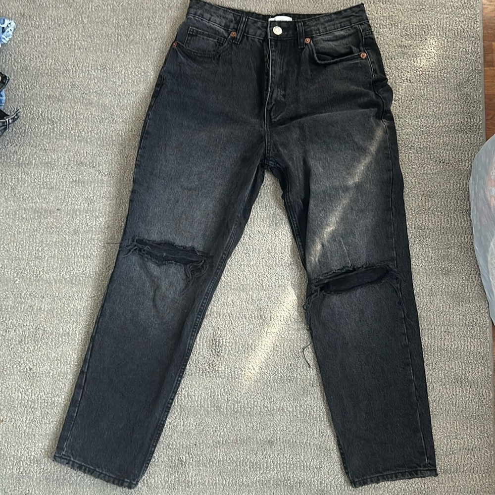Zara - Black high-waisted jean